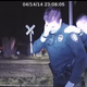 Montana police Officer Grant Morrison (left) and another officer at the scene of the fatal April shooting of Richard Ramirez.
YouTube
